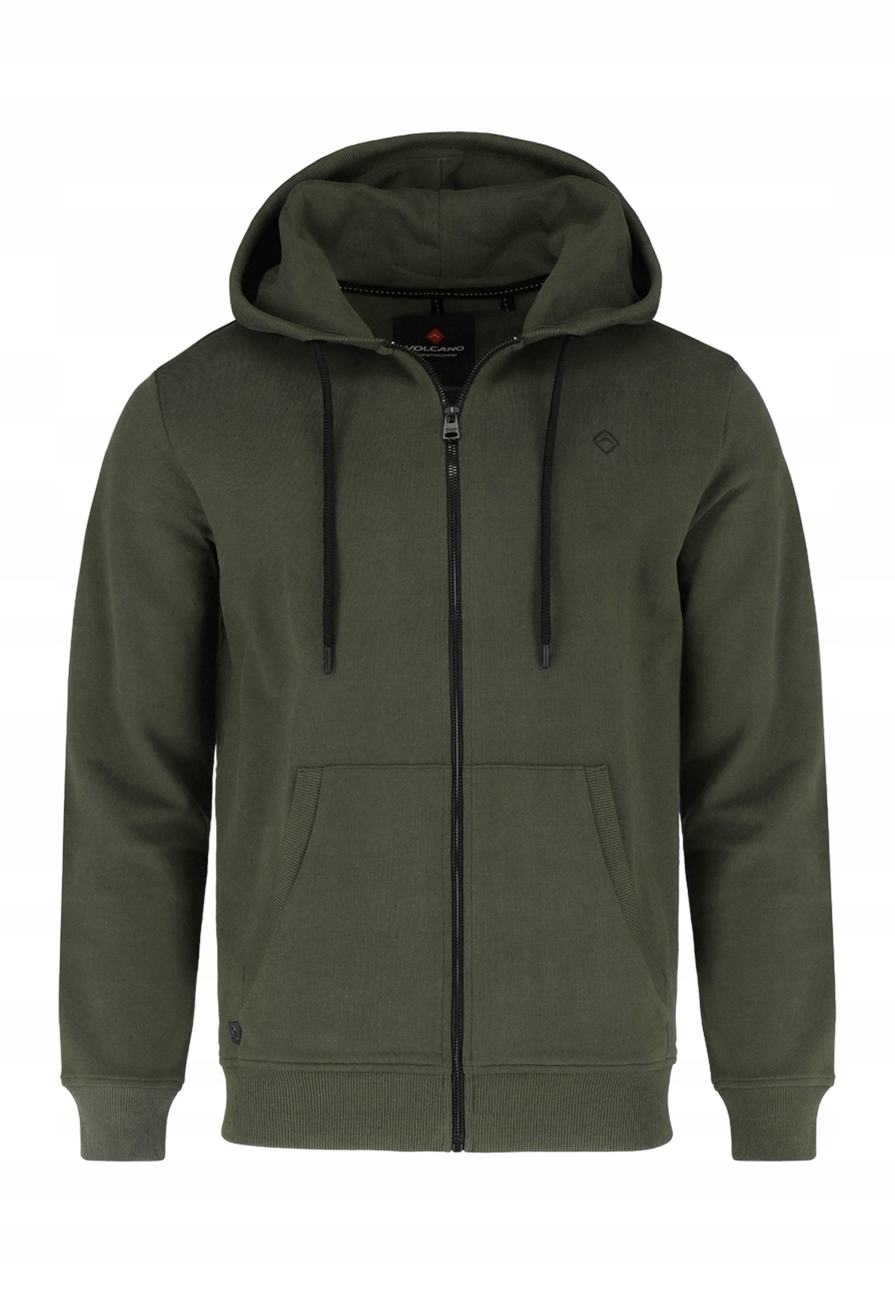 Pánská Mikina S Kapucí Rozepínací Zelená Volcano B-vitar XXL