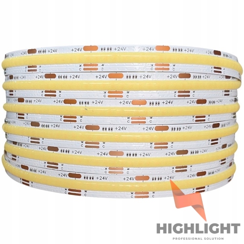 Led Páska Cob Cct 24V IP65HS 16W 640 LED/m 5M Pro