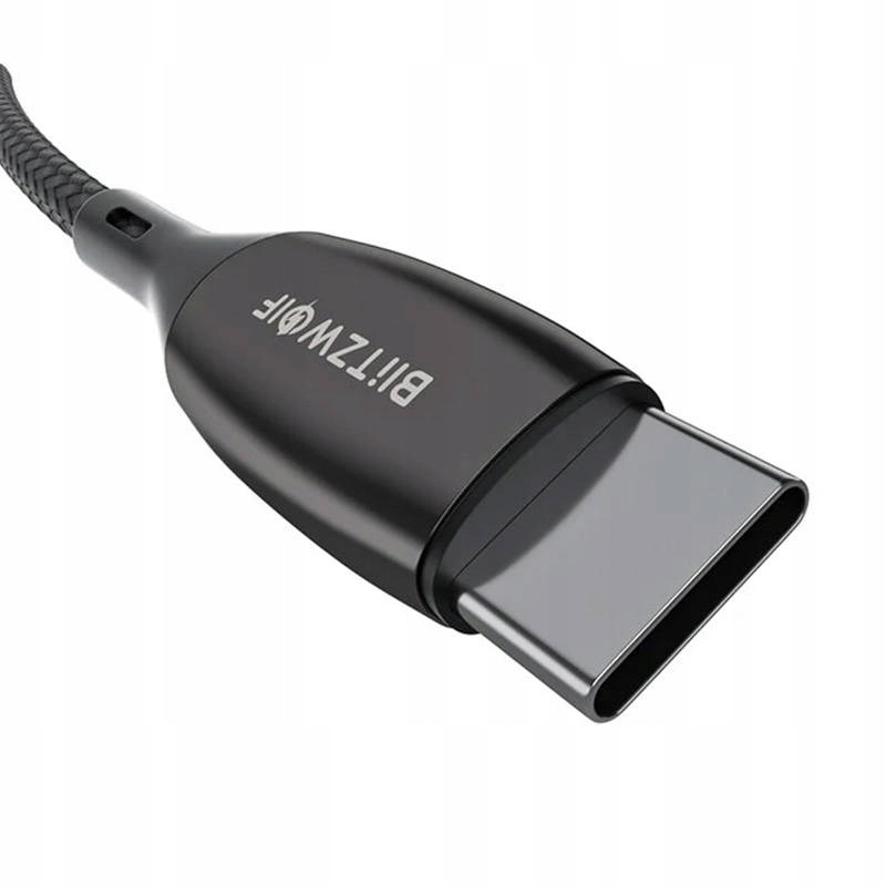 BLITZWOLF KABEL USB PRZEWÓD USB-C NA USB-C PD QC 3.0 100W DO TELEFONU 0.9M Stan opakowania oryginalne