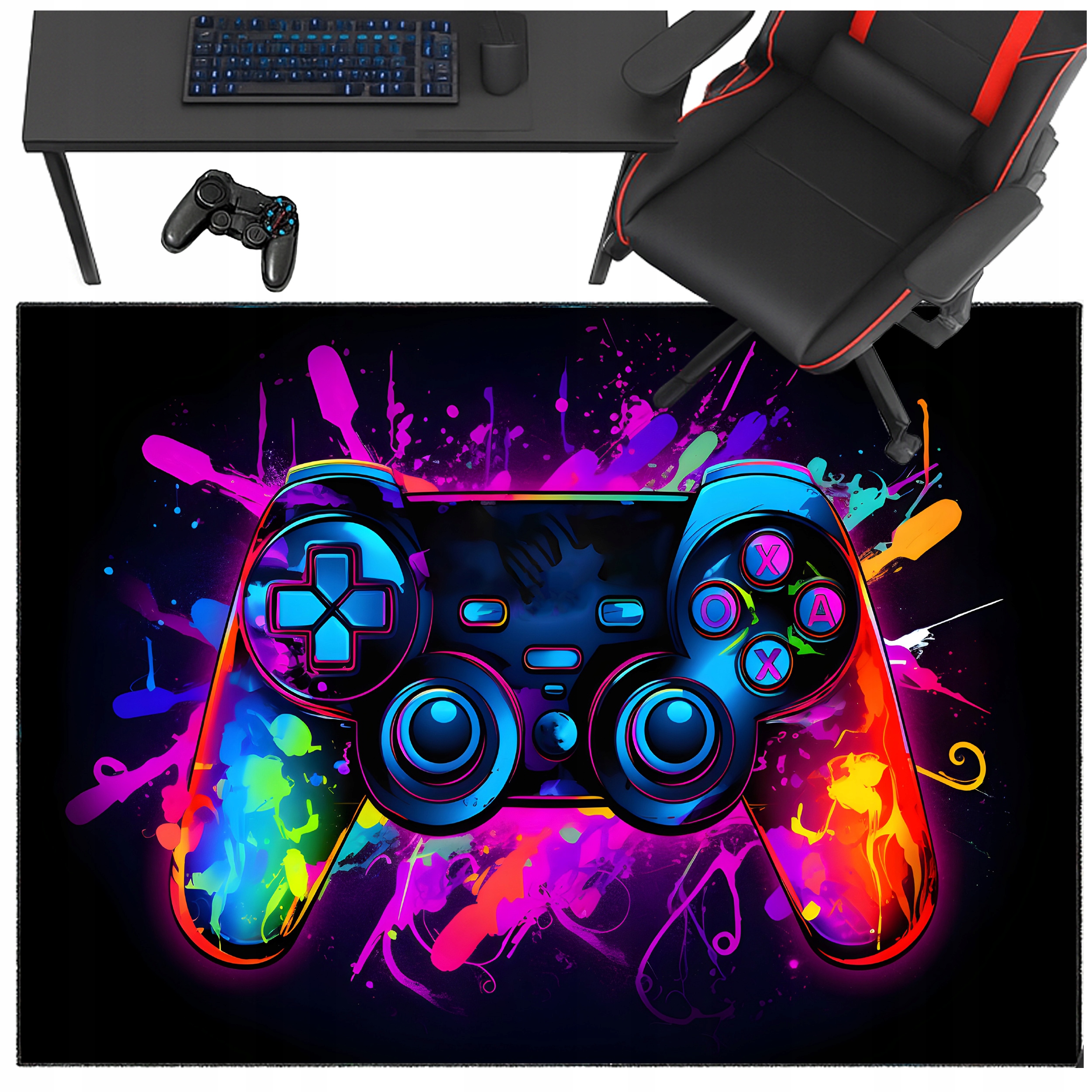 Koberec Gamingový 140x200 pro hráče protiskluzový pro mládež vzory