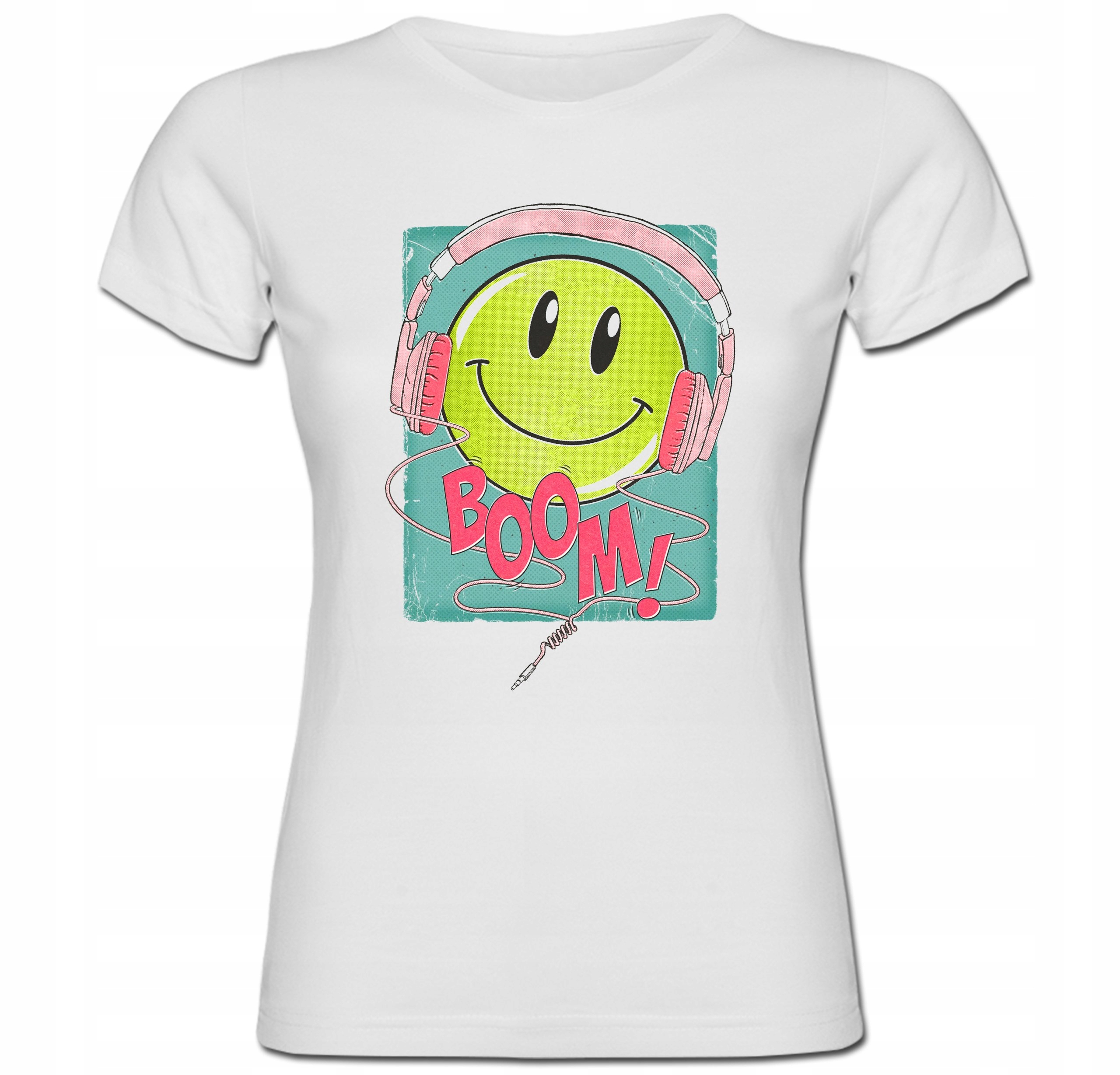 

Tshirt damski emoticon emoji emotka muzyka M