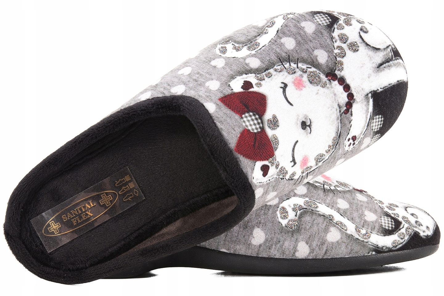 Dámské domácí Pantofle žabky Sanital Flex Z23625, Sandále , šedé