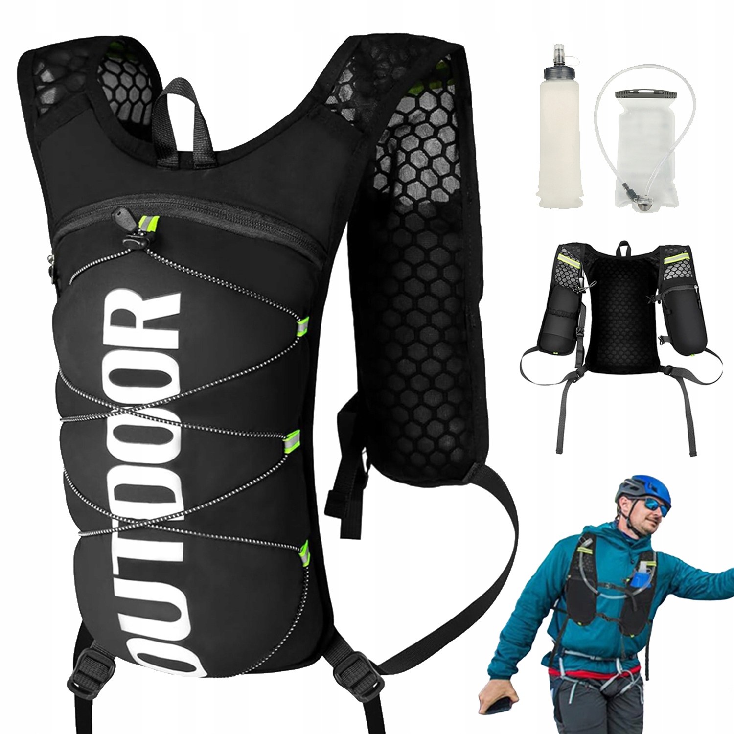 Batoh Lehký 170 G S Reflexní Hvězdičkou Pro Běžce