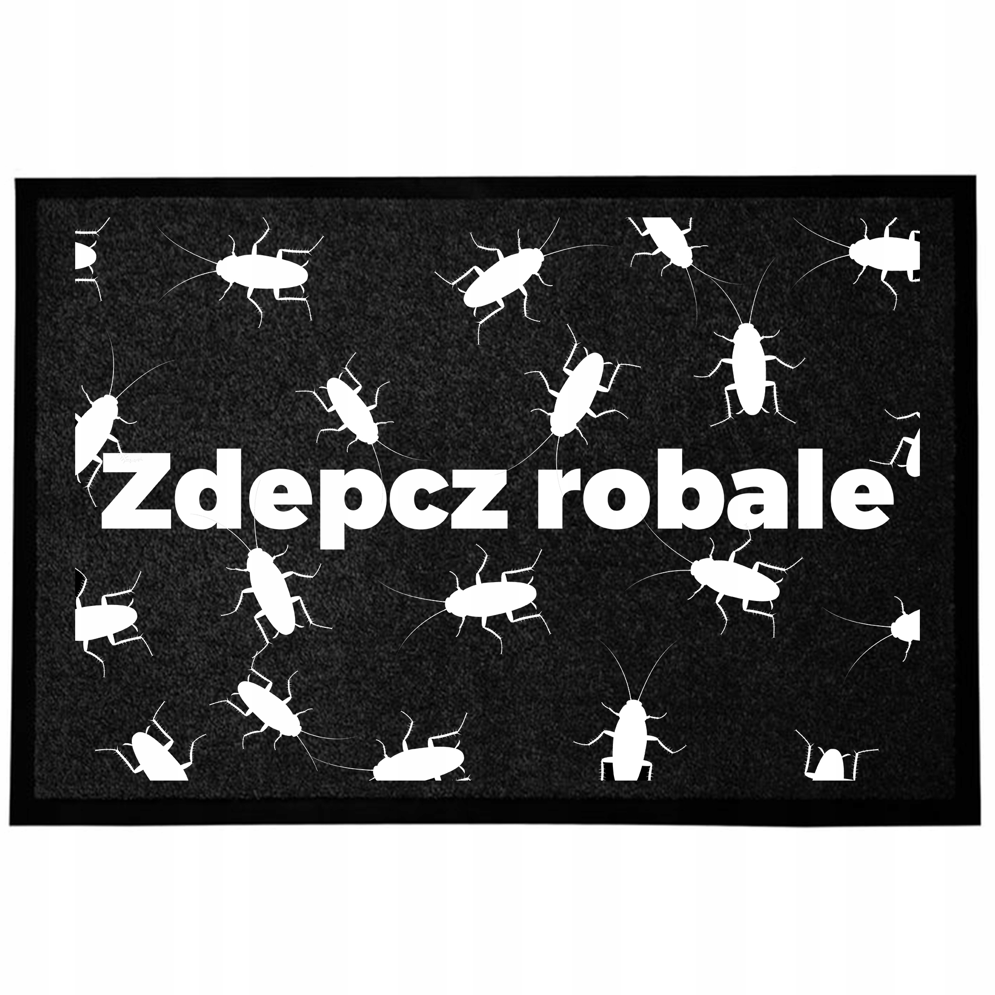 Vstupní Rohožka S Pohodlným Protiskluzovým Potiskem Černá 40X60, Zábavná