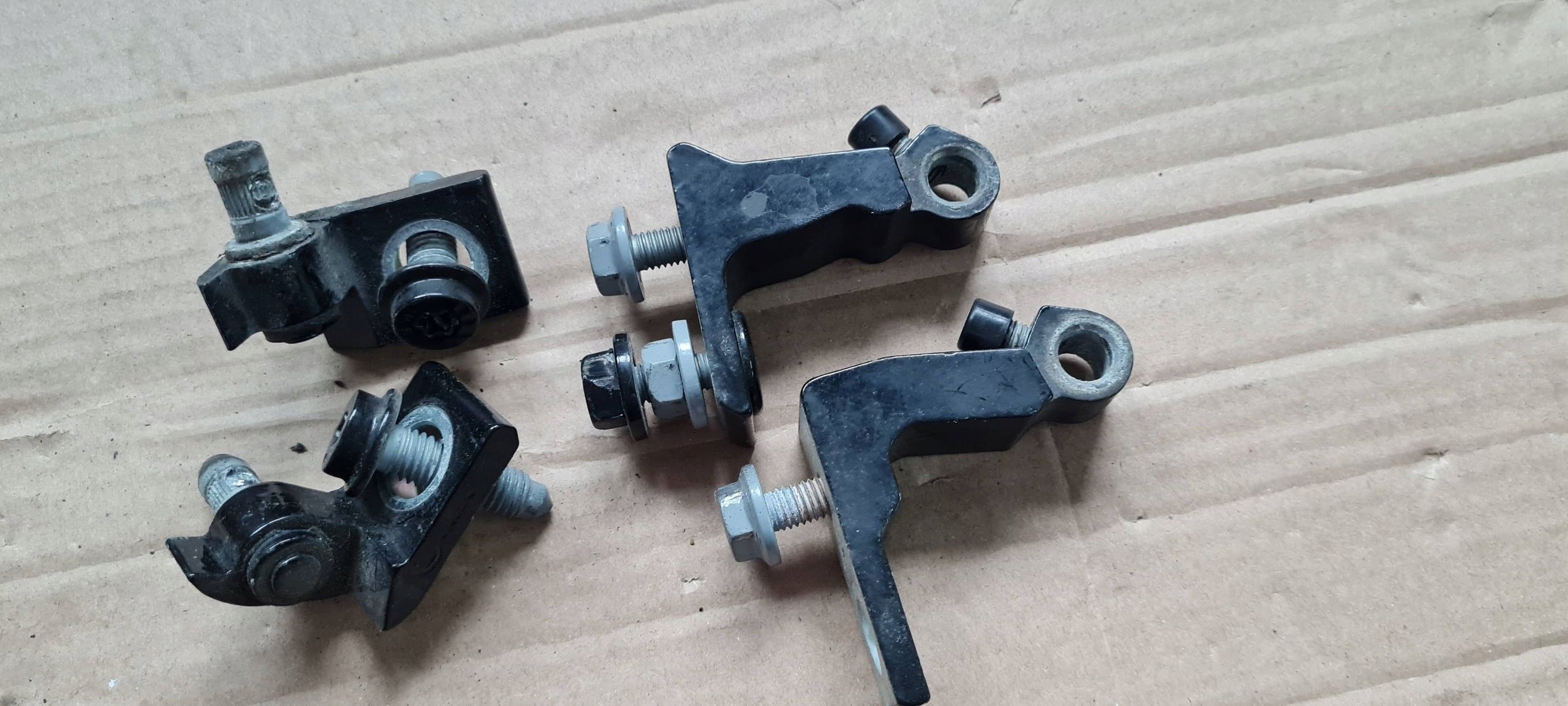 S4 B9 8W A4 hinge hinges door left left rear part KOMPLET LY9T