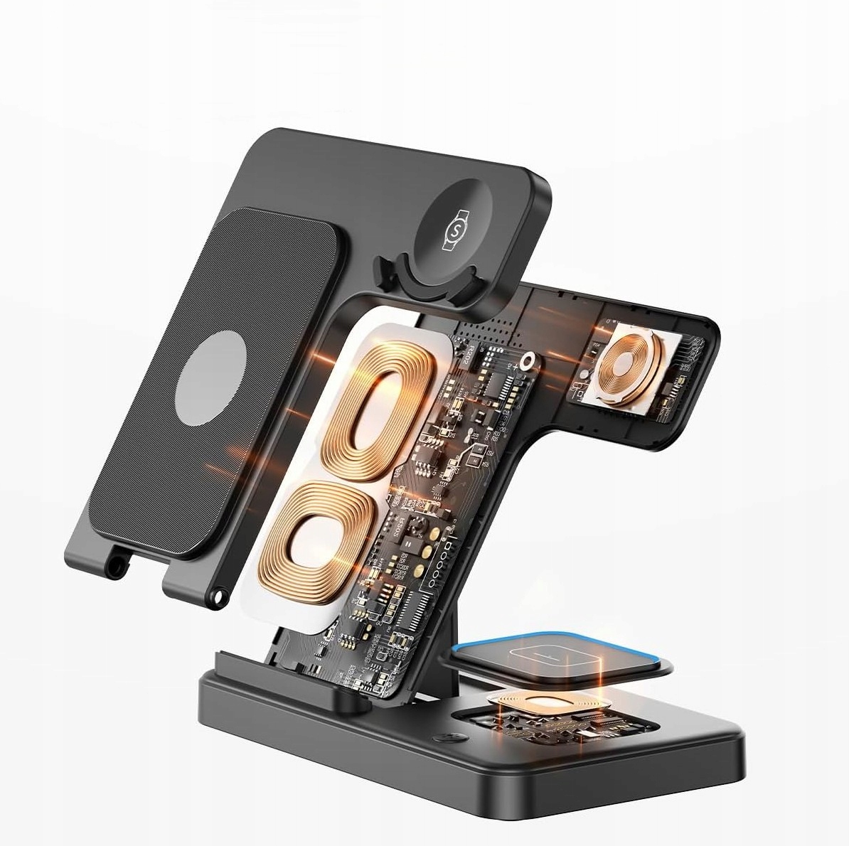 GEEKERA Stacja Ładowania 3w1 Dla Samsung S25 S24 S23 S22 S21 Galaxy Watch — miniatura 9