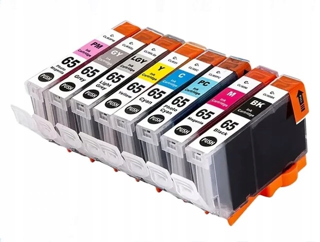 8x tusz do Canon CLI65 do Canon Pixma Pro 200 zamiennik CLI-65