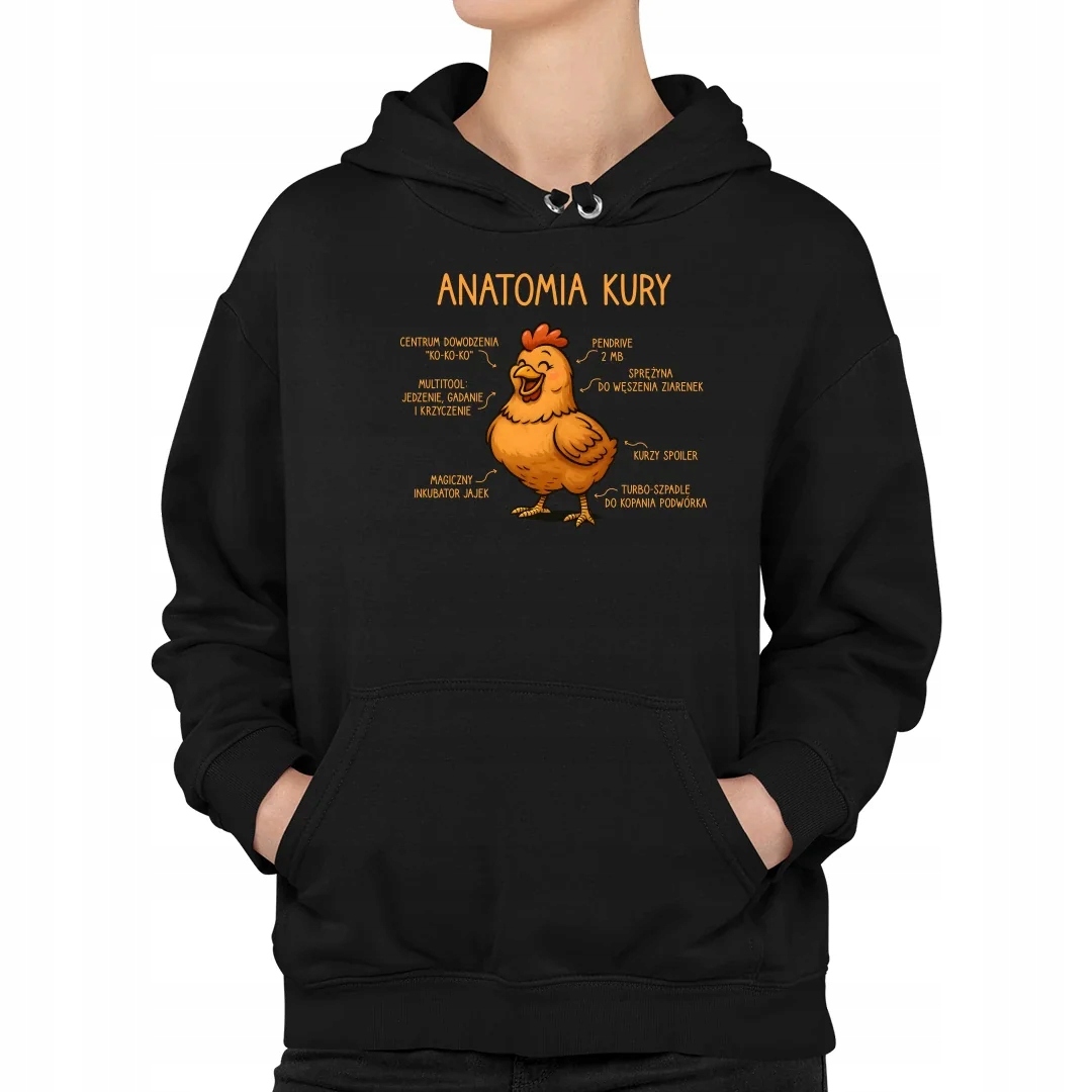 Anatomie slepice Dámská Mikina S Potiskem Mikina Dárek Chovatele Kuřecích