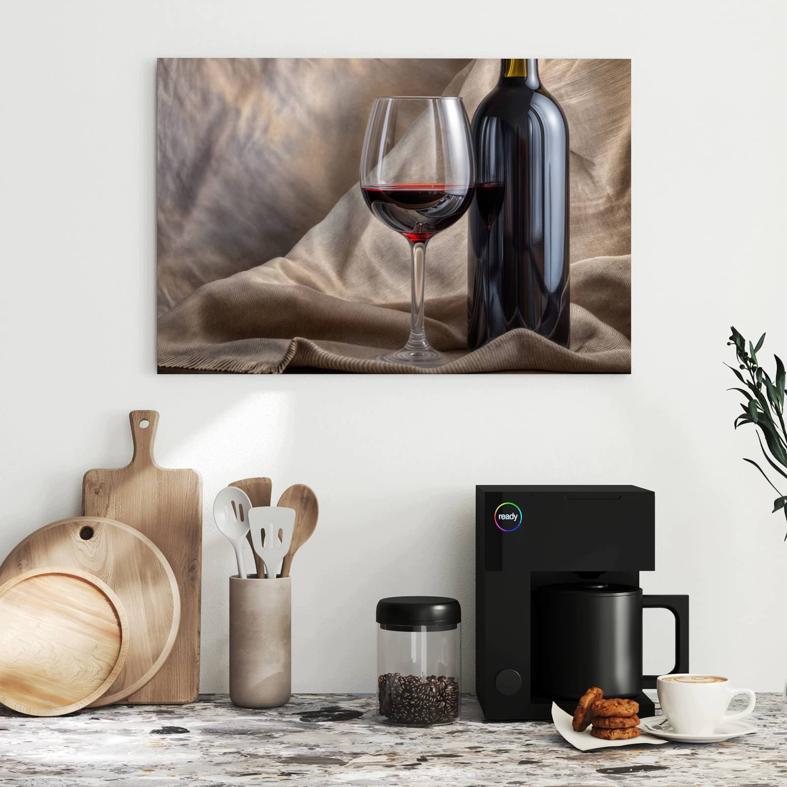 Magnetická tabule Víno Sklo 60 × 40 cm