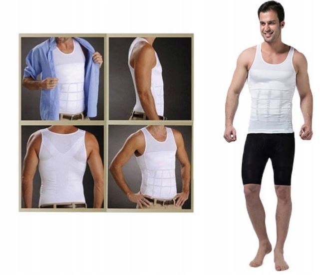 KOSZULKA MĘSKA WYSZCZUPLAJĄCA PODKOSZULKA SLIM FIT PODKOSZULEK MĘSKI L Rozmiar L