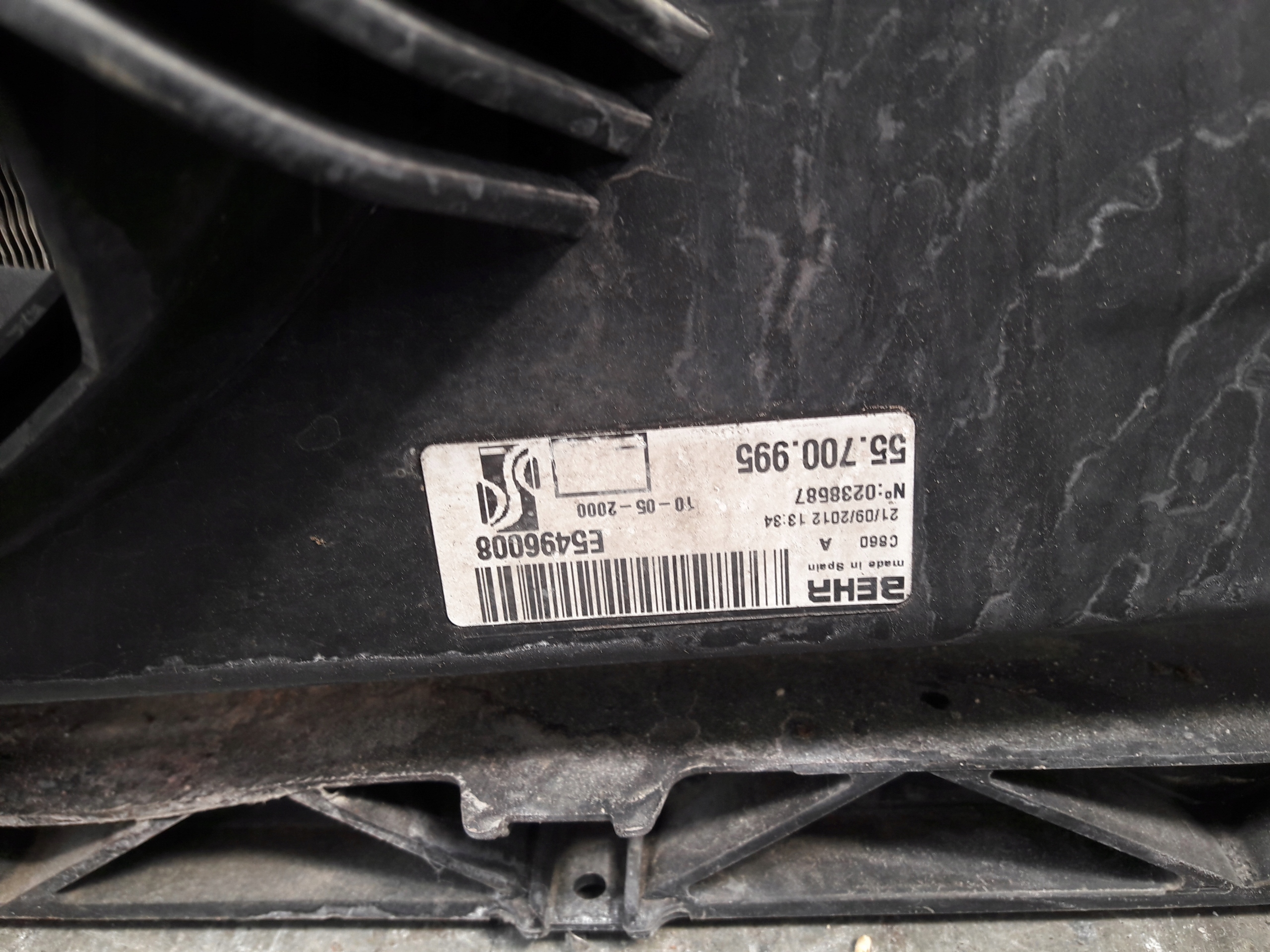 support panel for radiators pillar iron 1,4 Fiat Punto