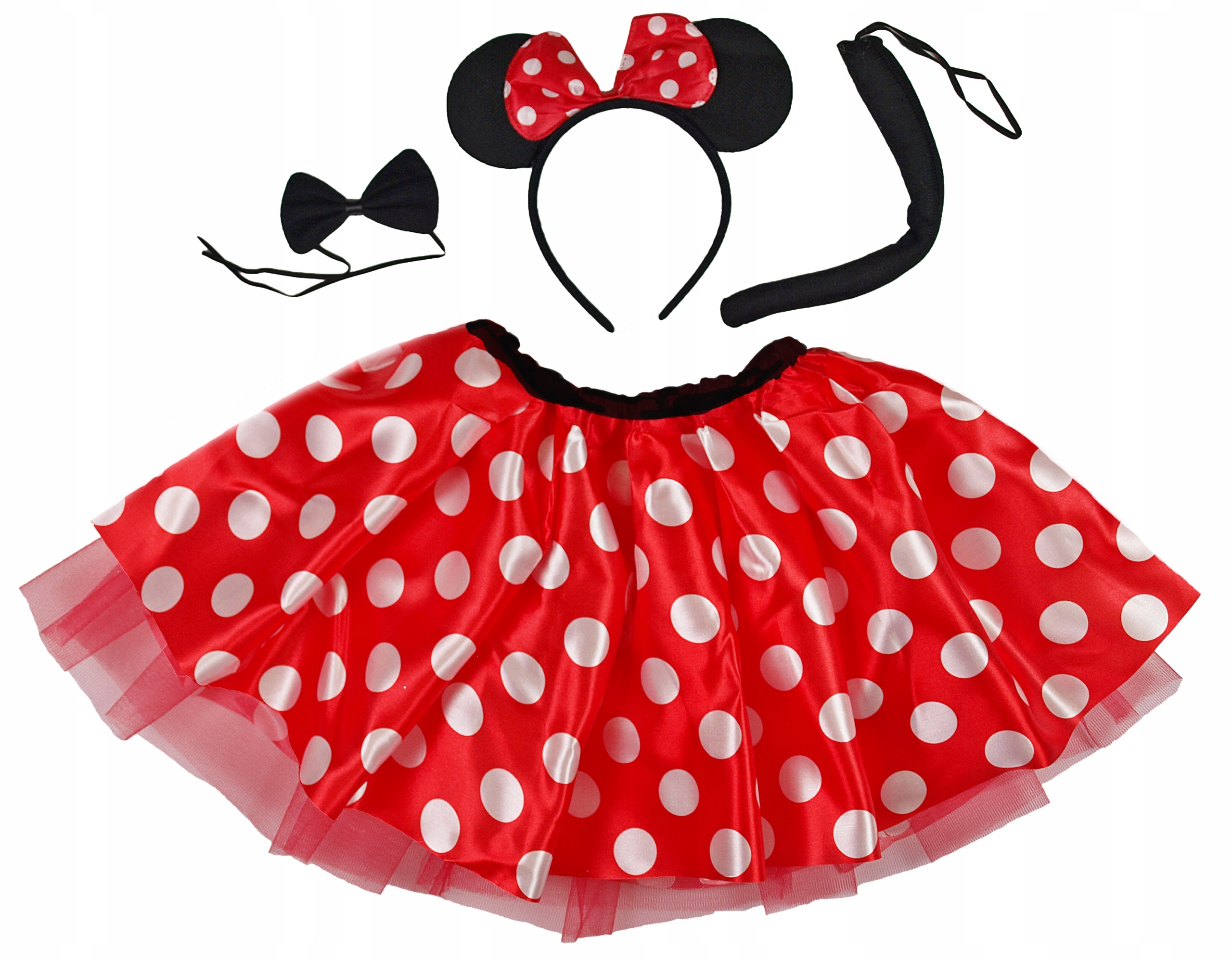 

4cz Strój Kostium Myszka Minnie Miki Mini 2-8 Lat