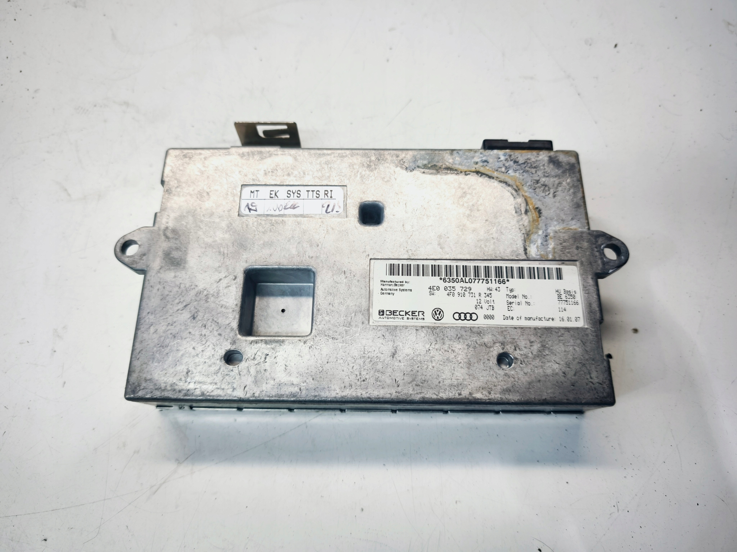 control unit module MMI WYSWIETLACZA A6 C6 Q7 4L A8 D3 4E0035729 4F0910731R