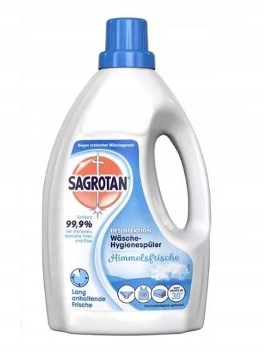Levně 3 x Sagrotan, Oplachování prádla, dezinfikované, čerstvé a čisté prádlo, 1,5 l