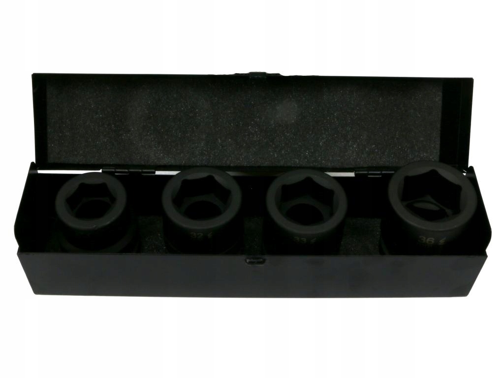 Rm Sada nástrčiek 1" 4 ks 27. 32. 33. 36 mm z CrMo ocele Din