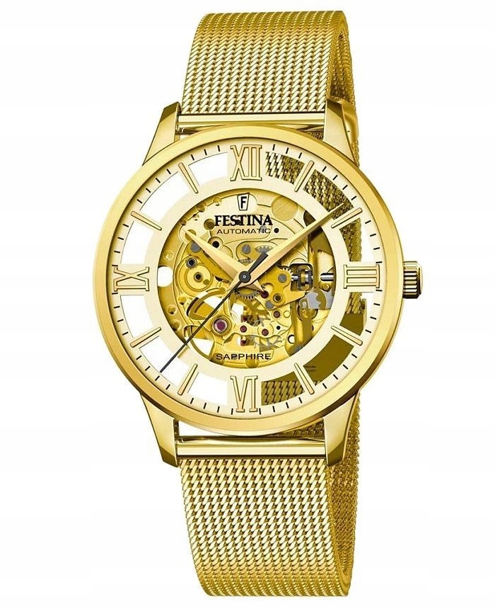 Pánské Hodinky Festina Automatic Skeleton F20667/1 42,00 mm 5 Atm