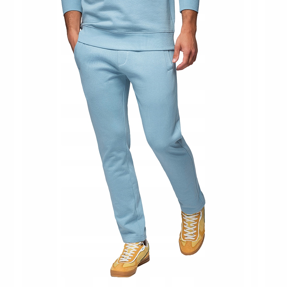Dresowe spodnie męskie 100% bawełna jasnoniebieskie V7 OM-PABS-0206 S