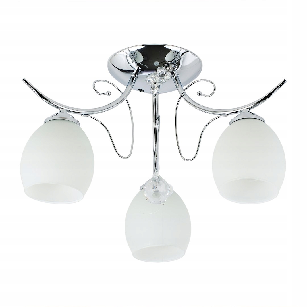 Závěsná lampa Chrom Milagro Ella 3 světelné body E27