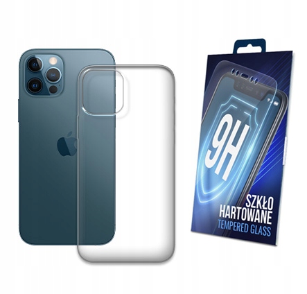 

Etui Przezroczyste + Szkło do Iphone 12 Pro Case