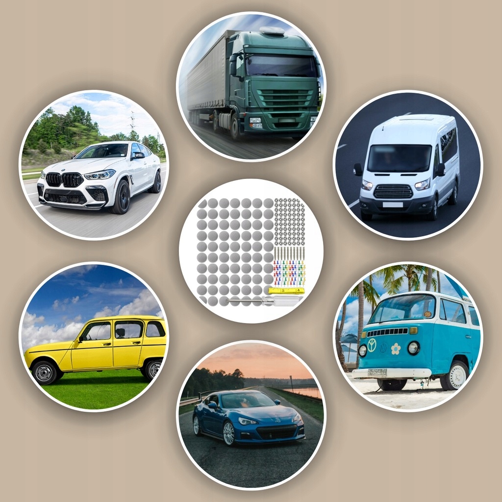 ZESTAW NAPRAWCZY DO NAPRAWY REGENERACYJNY PODSUFITKI SAMOCHODOWEJ 70 el. Stan opakowania oryginalne