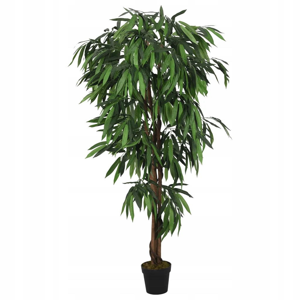 Umělý stromek Mango v plastovém květináči, 180 cm, zelený