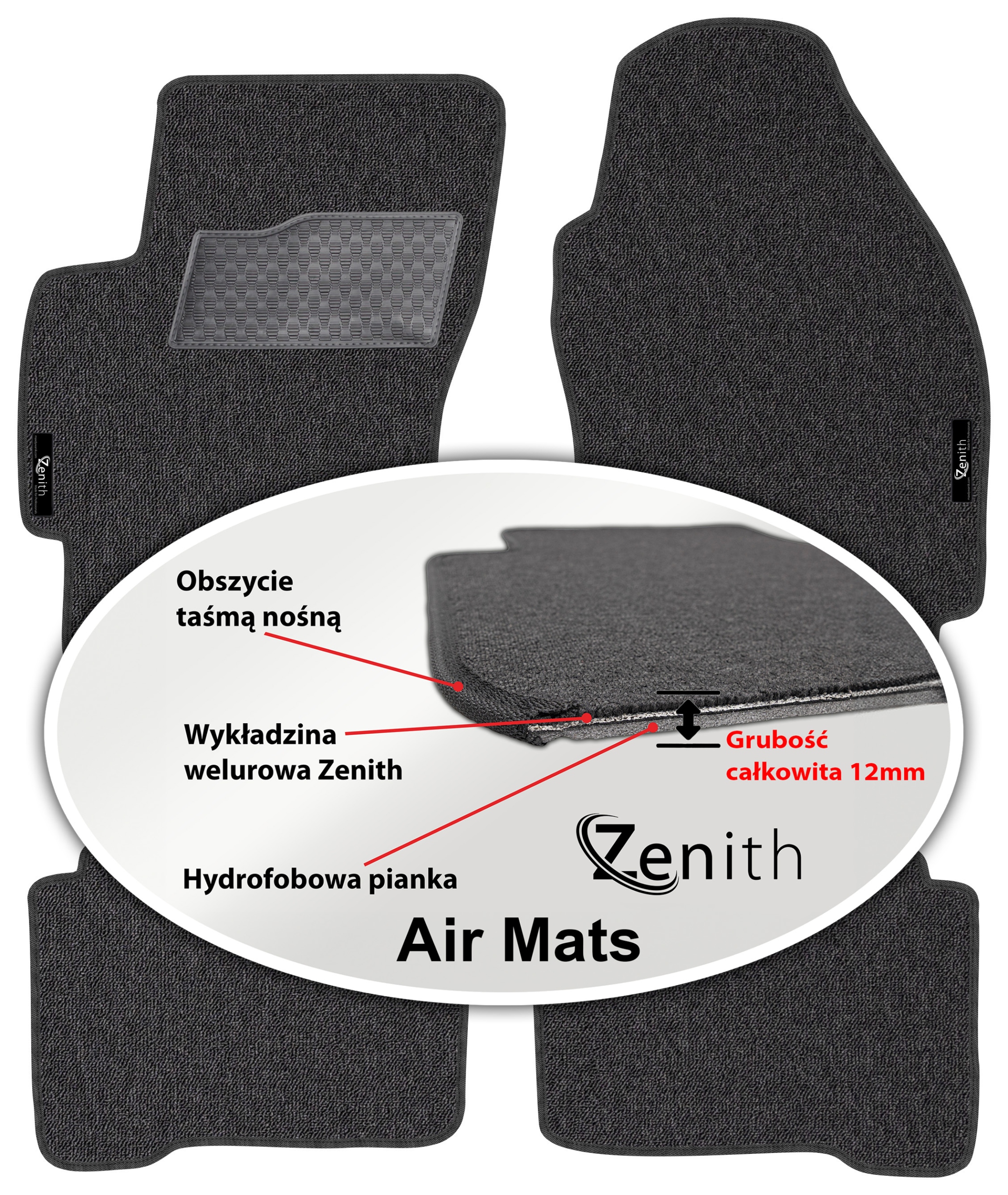Ford Mondeo MK3 2000-2007 Velúrové koberčeky do auta Zenith Air Mats