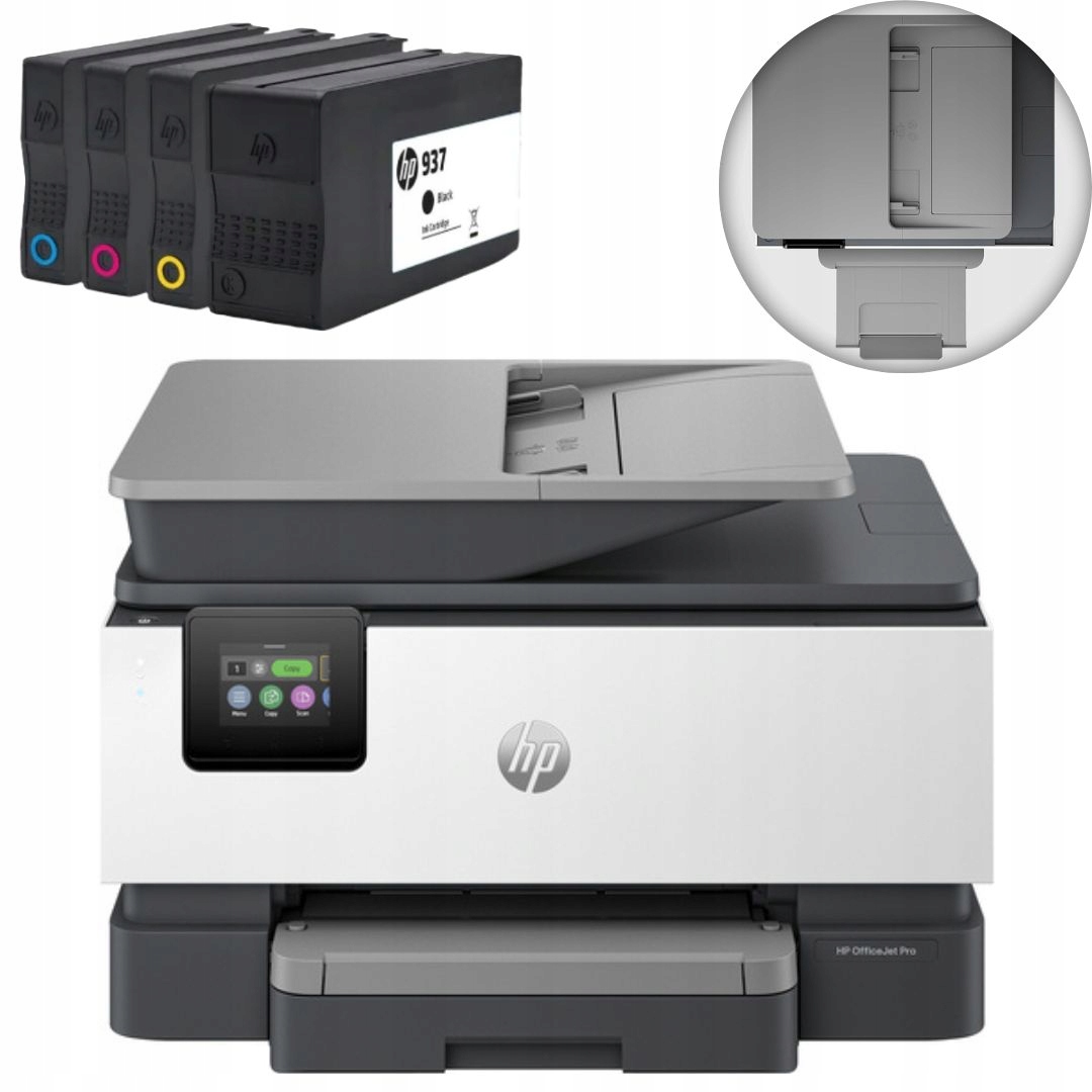 Drukarka wielofunkcyjna atramentowa kolorowa Hp Office Pro 9122e tusze 937