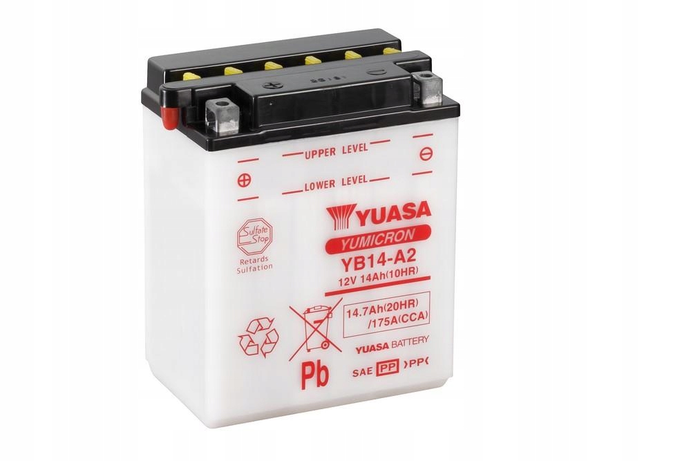

Akumulator 14Ah/175A L+ Yuasa YB14-A2 Honda CBX750