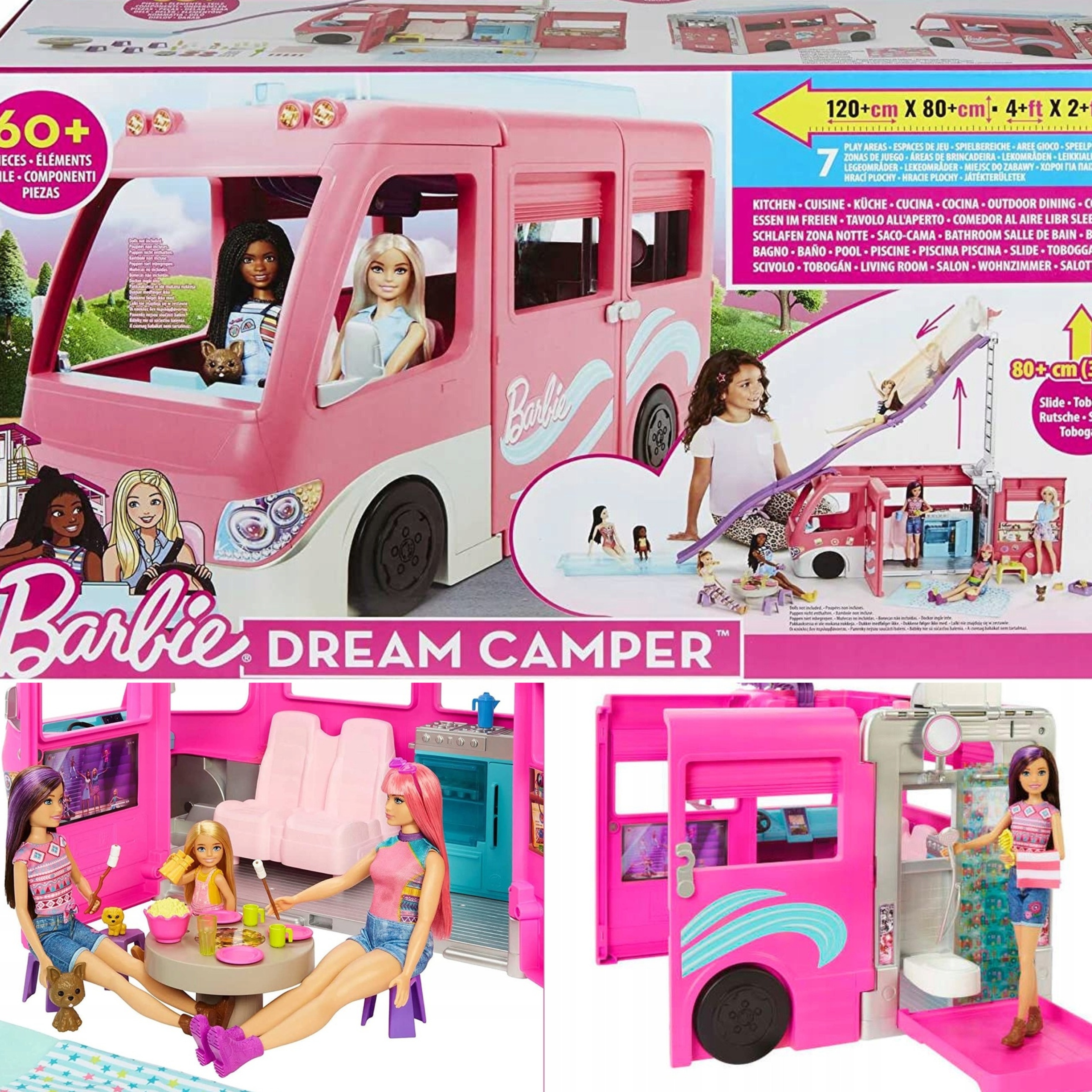 Lalka Barbie Kamper Marzeń Duży Pojazd Z Akcesoriami