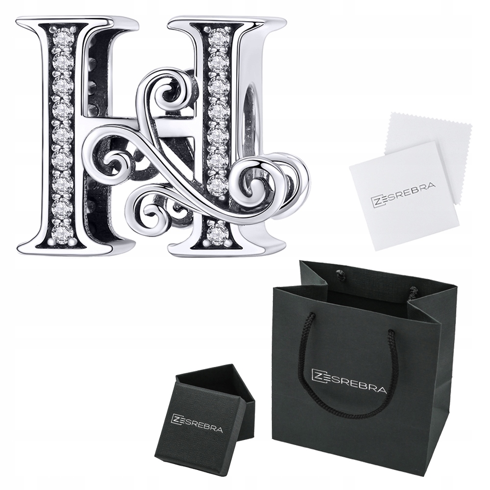 

Charms Litera H do Pandora srebro 925 S925