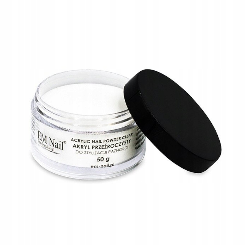 EM Nail Paznokcie Akryl Puder Proszek 50g Clear Marka EM Nail