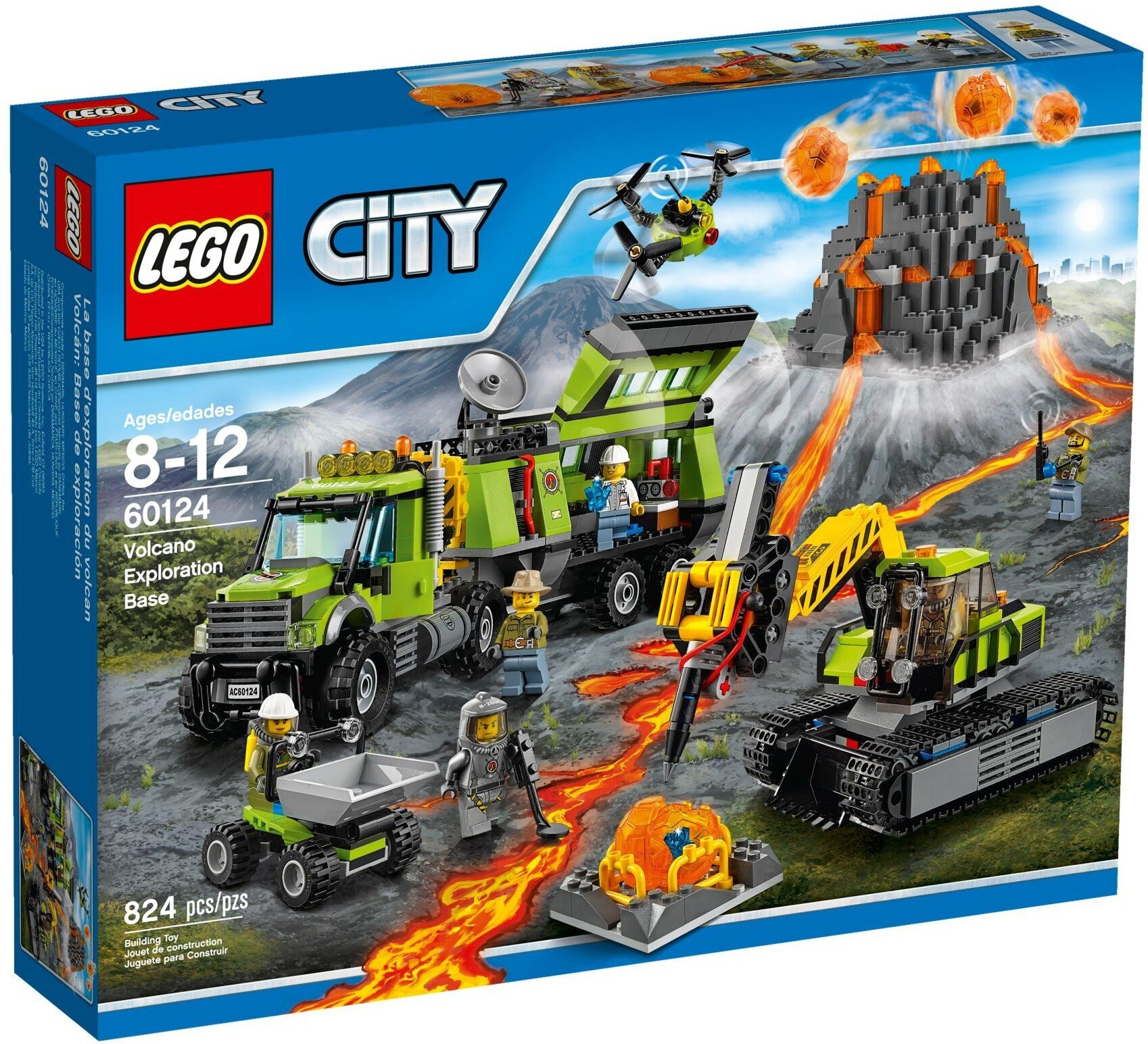 Lego City 60124 Databáze výzkumníků sopek Nové