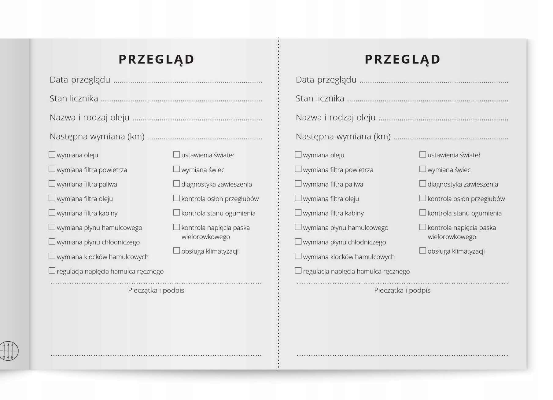 KSIĄŻECZKA SERWISOWA PRZEGLĄDÓW NAPRAW - RENAULT Tematyka Samochody osobowe