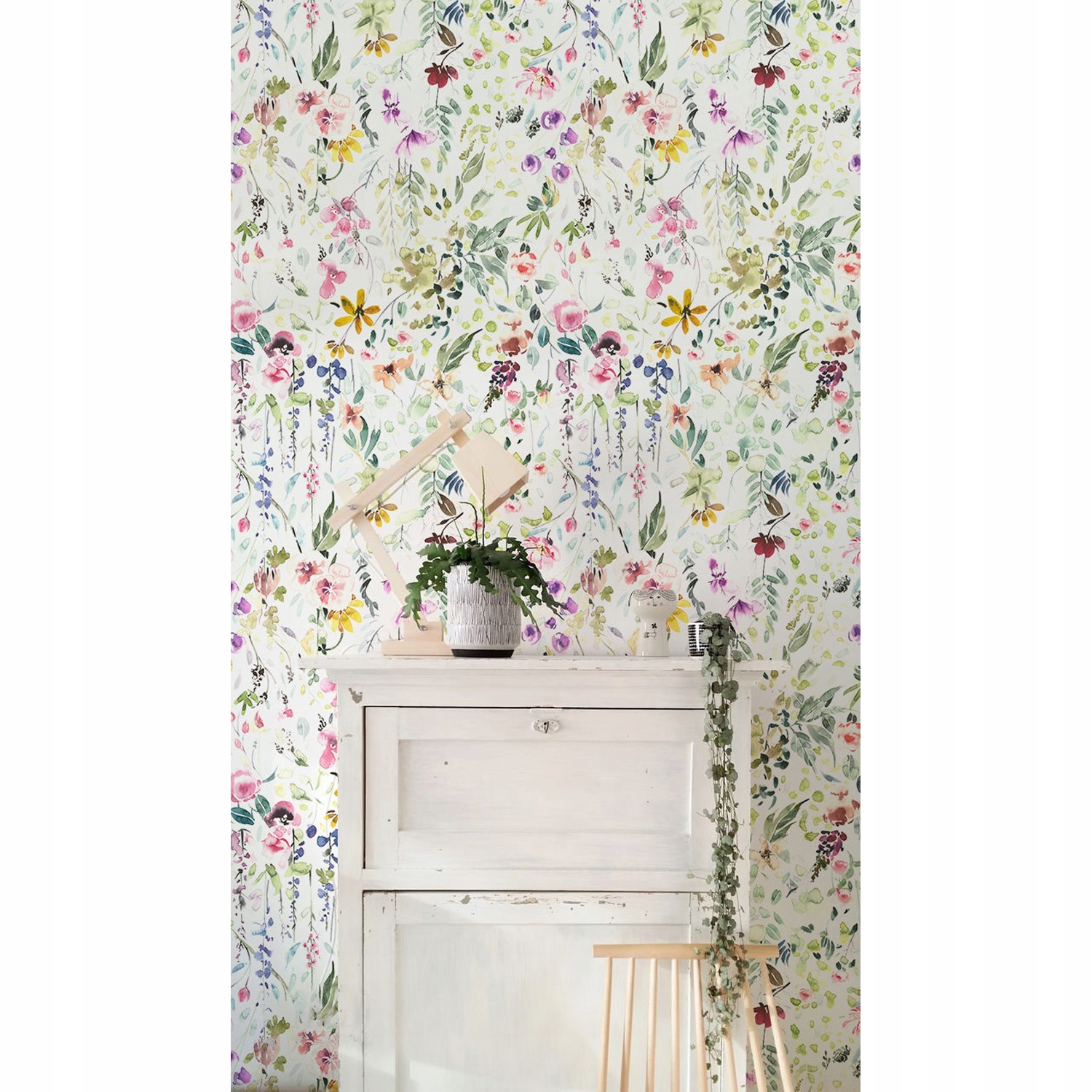 

Tapeta ścienna Akwarela kwiatów polnych 250x250 cm