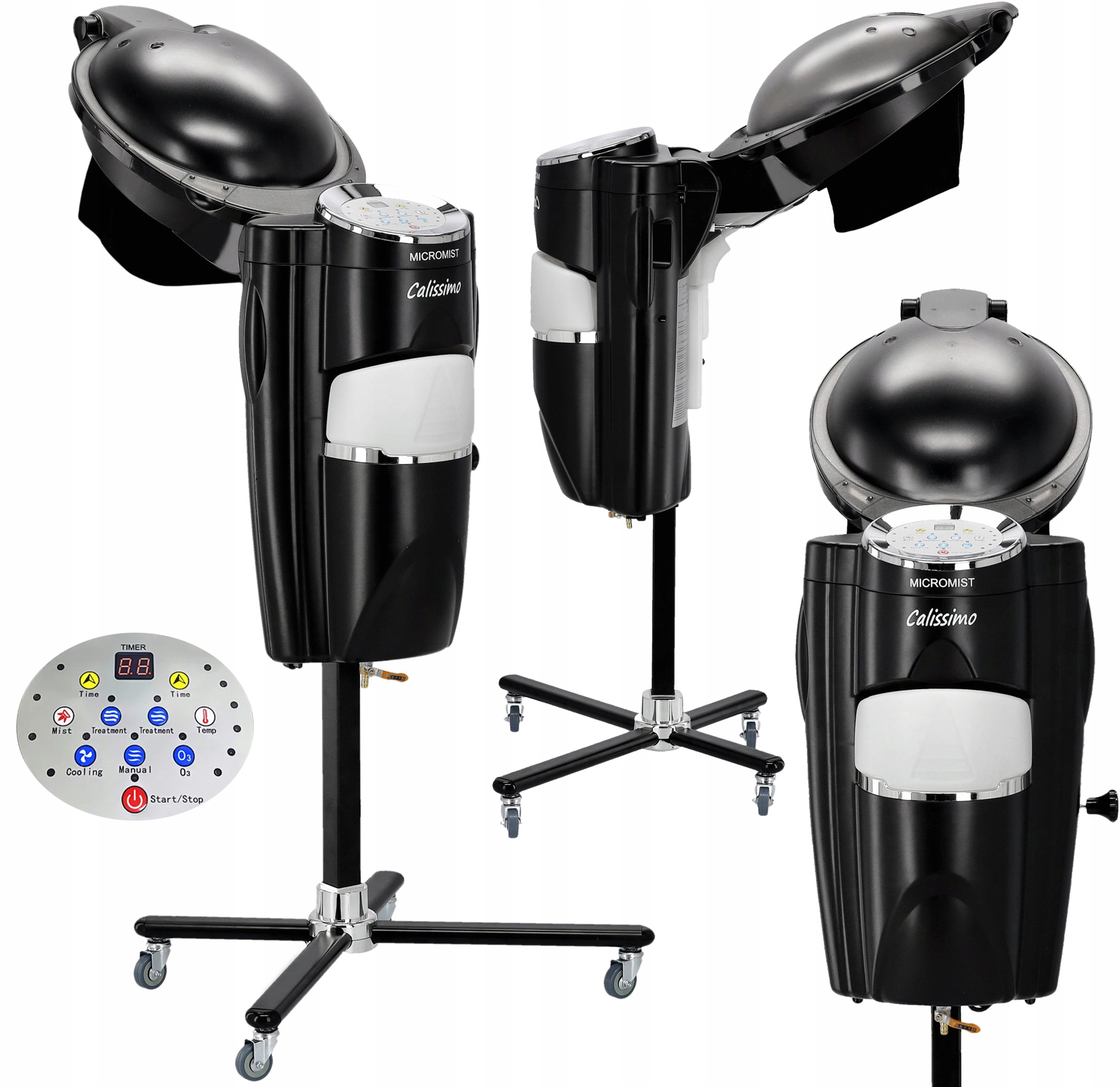 Kadeřnická sauna Micro na stativu Zvlhčovač vlasů Ozon YC-838 Sophia