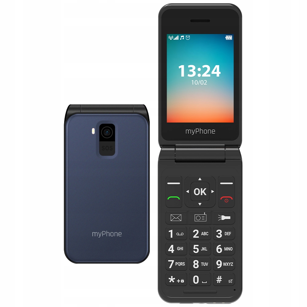 myPhone Flip Lte (Black) Single Sim 2.8" Tft 240x320/128MB/48MB Ram/sd Card