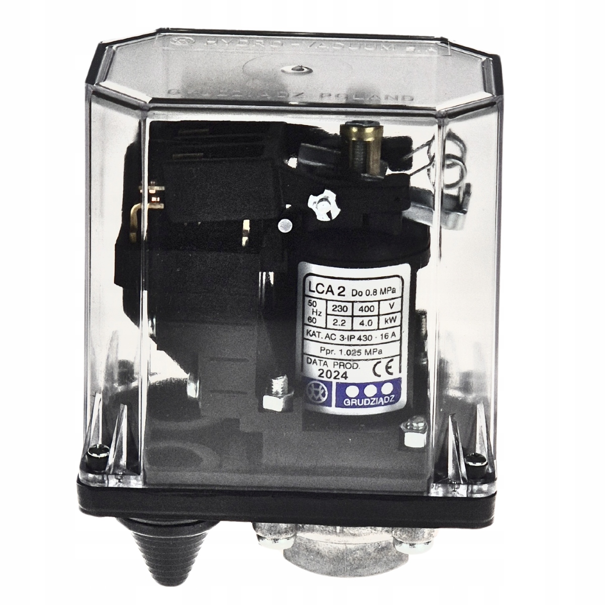 Tlakový spínač 2-8 bar Spojka pre čerpadlo LCA2 poľský Hydro-VACUUM