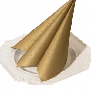 

Duże złote serwetki na stół 40x40 XXL gold