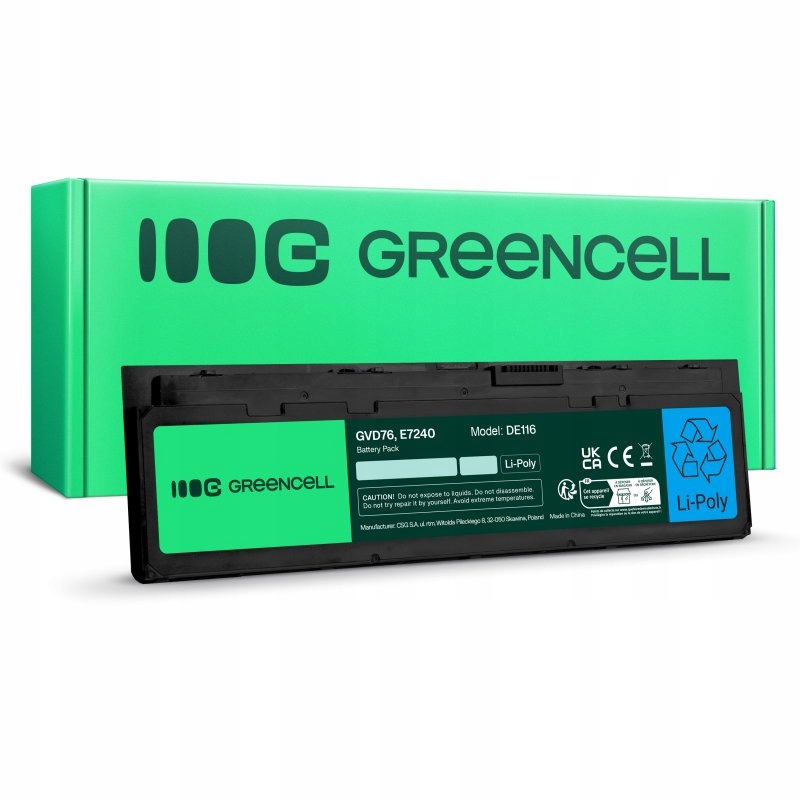 Baterie Green Cell DE116 pro Dell Latitude E7240 E7250