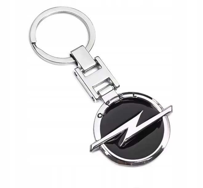 Brelok dwustronny Opel czarny