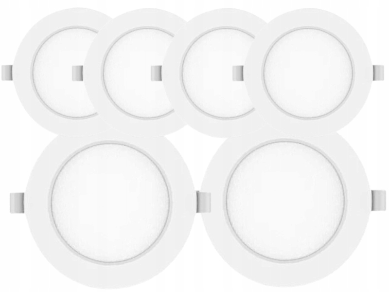 6x Panel Wpuszczany Led 3W Oprawka 3000K na Sufit Podwieszany do M-System