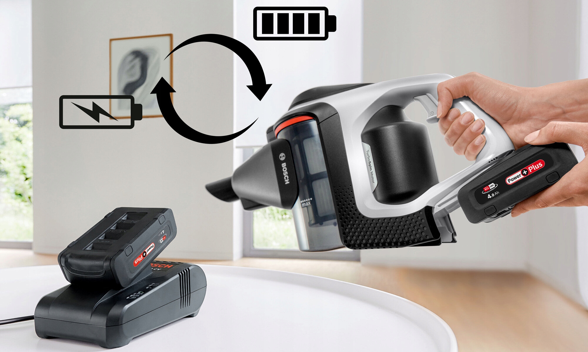 Odkurzacz BOSCH Unlimited 8 BCS8224WA Aku. Praca na mokro nie