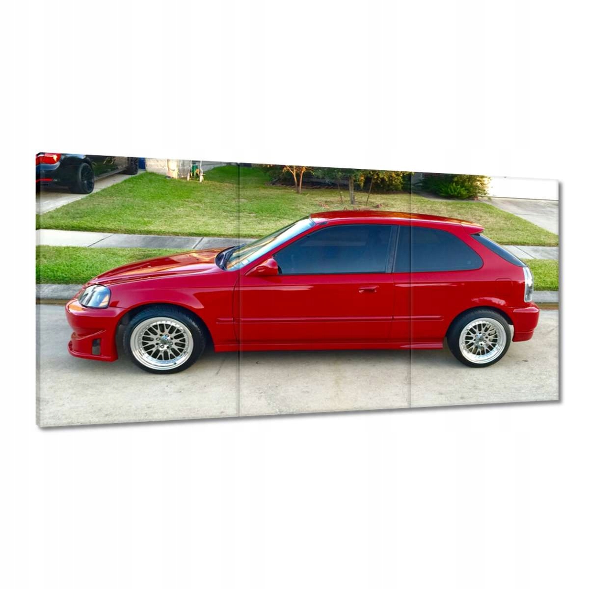 Obrazy 180x90 Červená Honda Civic