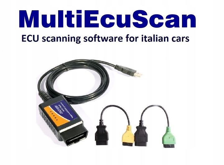 ELM 327 + adaptery FIAT ALFA LANCIA MULTIECUSCAN