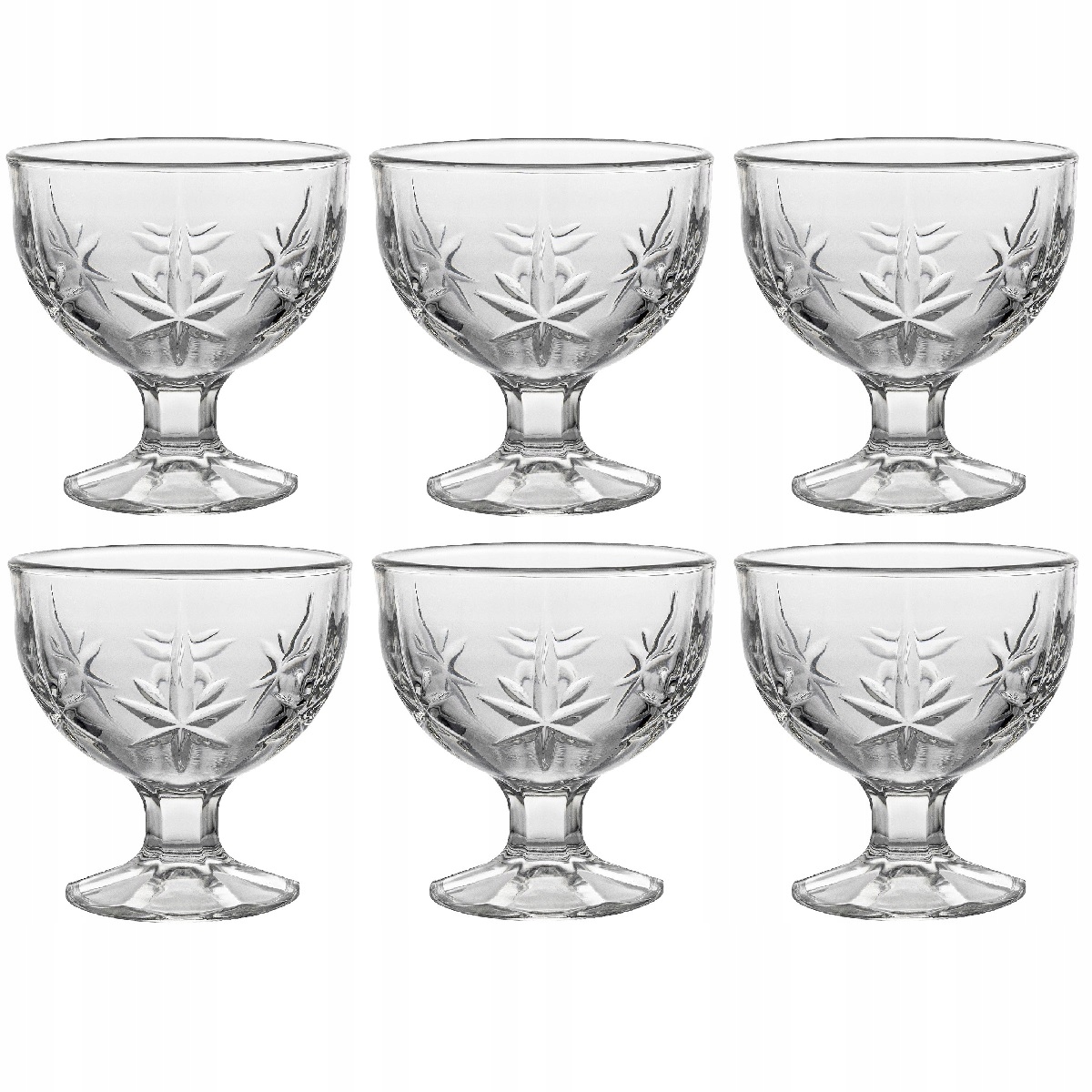 

6x Pucharek Do Lodów Deser Szklany Sonia 290ml