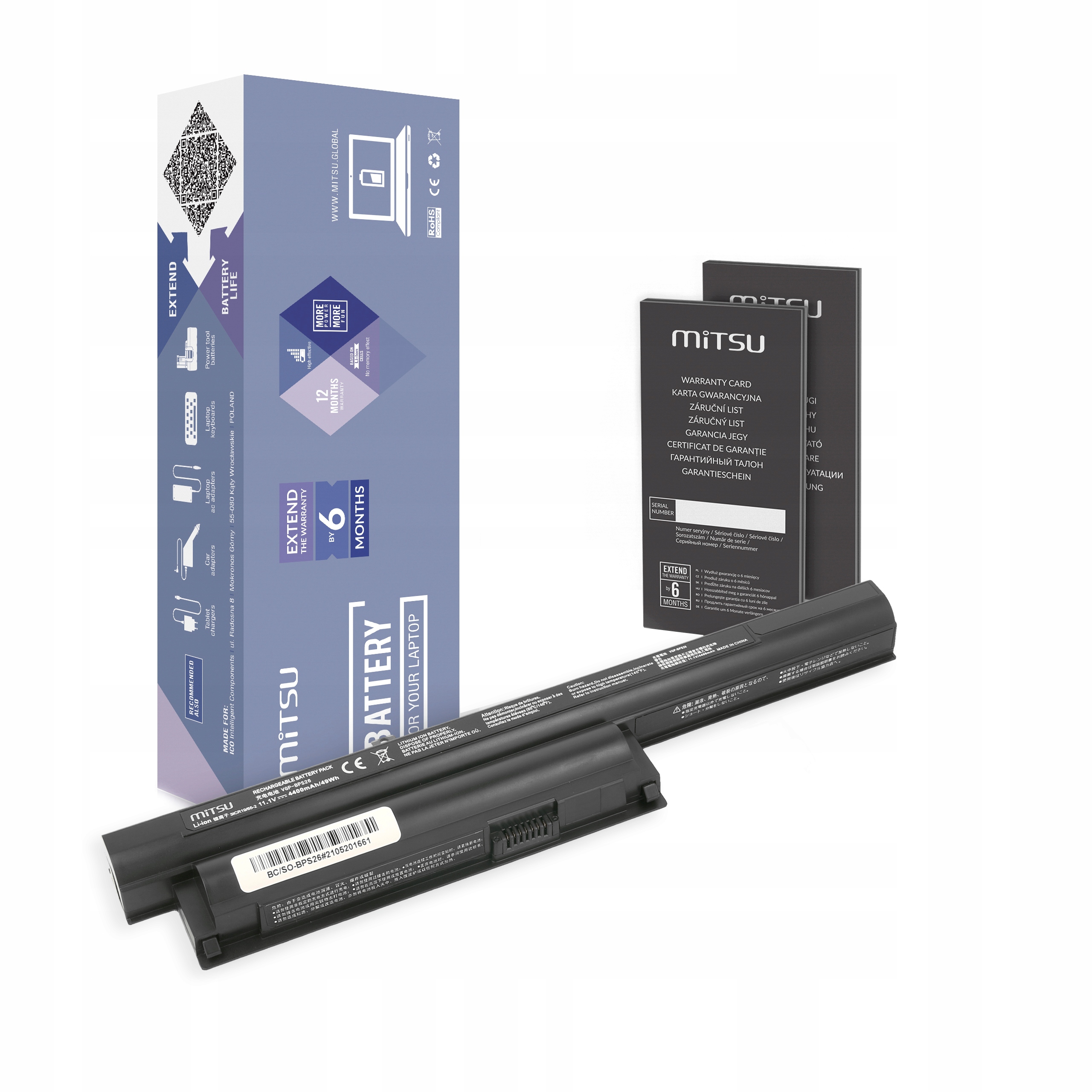 Bateria VGP-BPS26 VGP-BPL26 do Sony Vaio BPS26