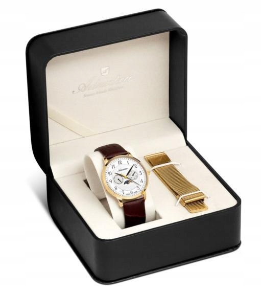 Nový Originální Pánské Hodinky Adriatica A1274.1B23QF-SET dárková sada