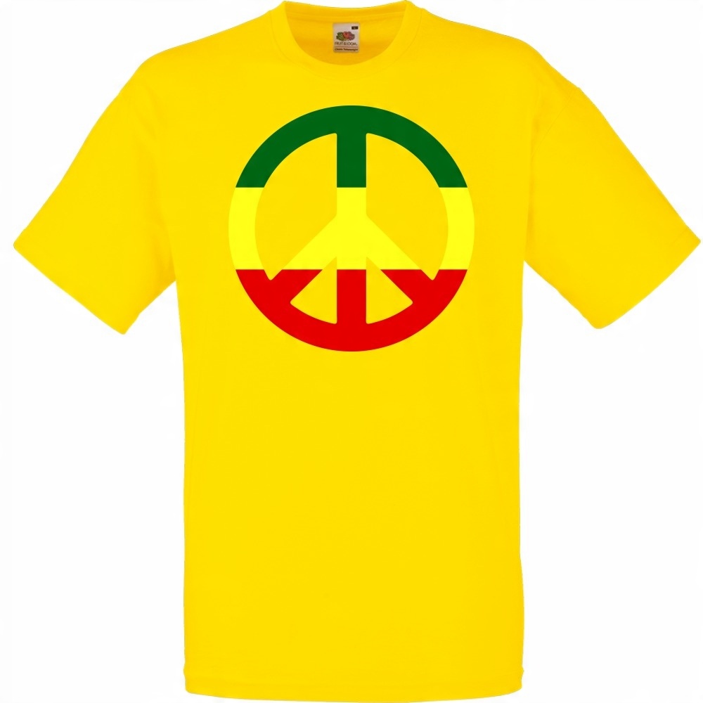 

Koszulka reggae pacyfka rasta XXL żółta jaskrawa