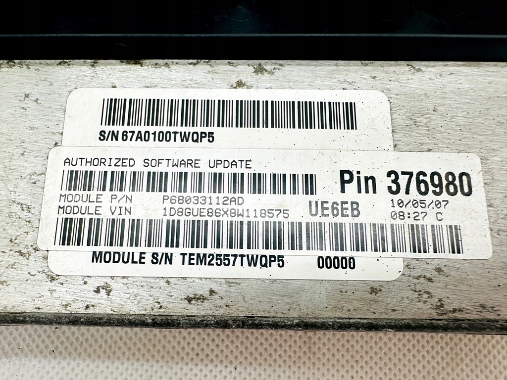 # STEROWNIK DODGE NITRO 4.0L P68033112AD # Producent części Dodge OE