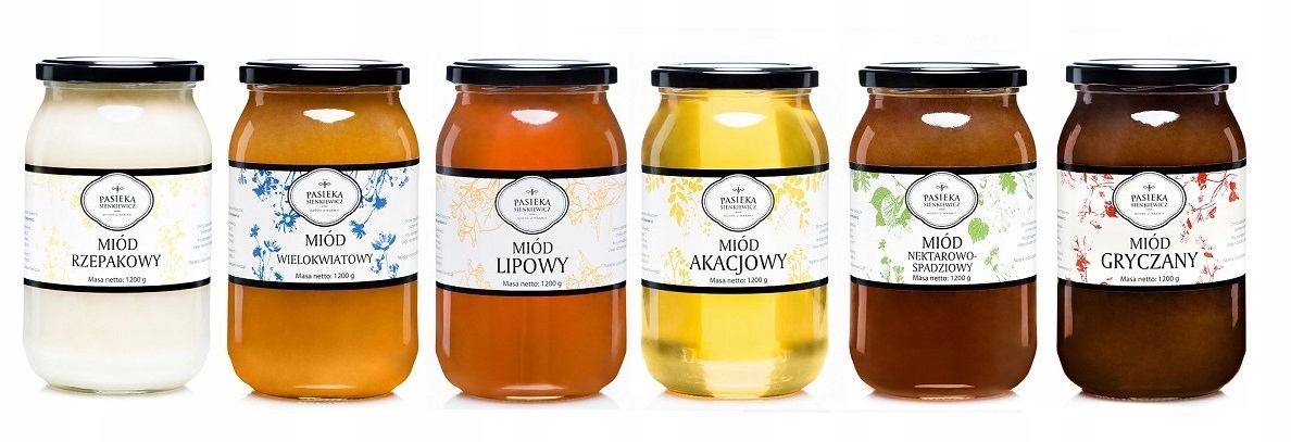 Levně Pasieka Sienkiewicz Sada Medů 1200 G